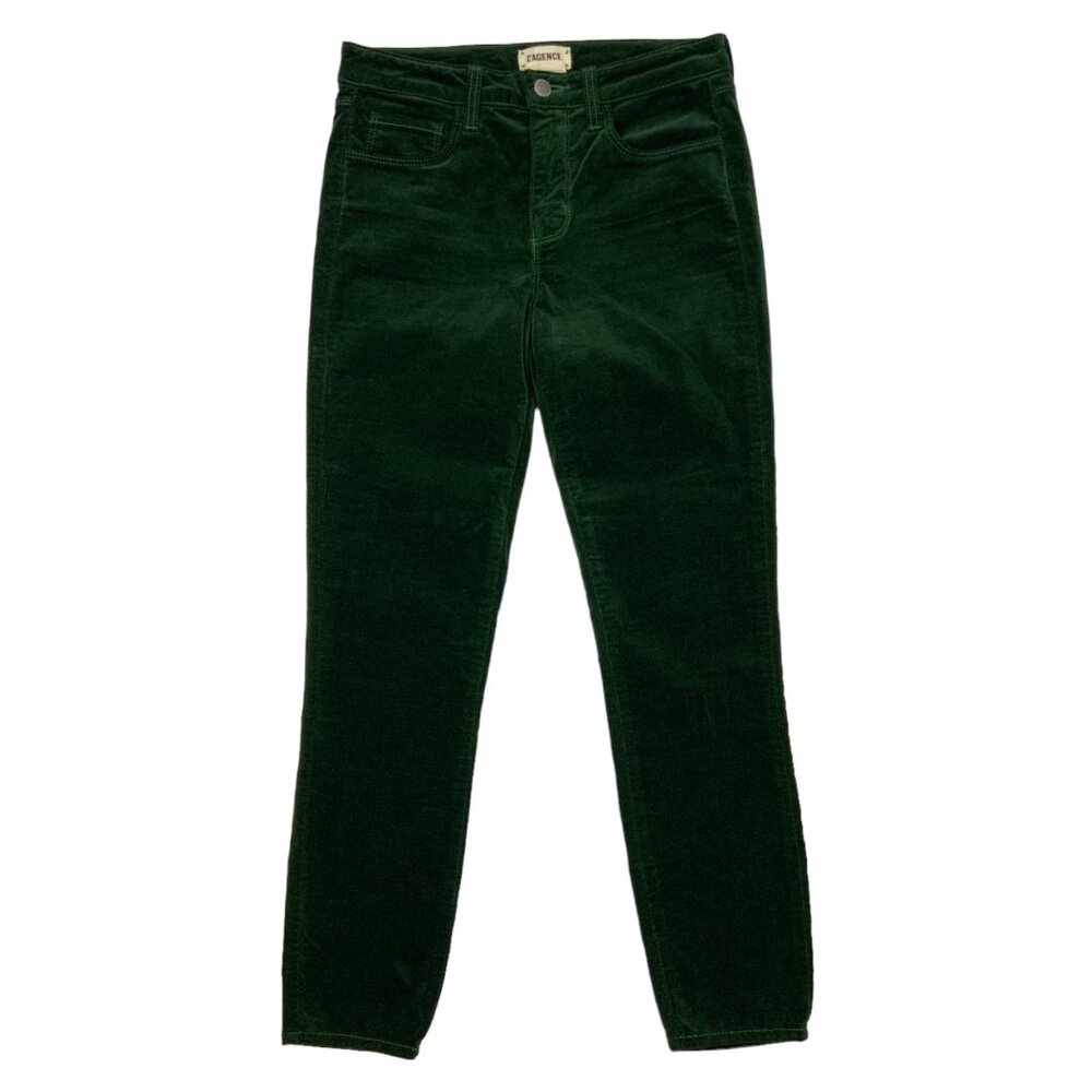L'AGENCE Emerald Green Skinny Jeans